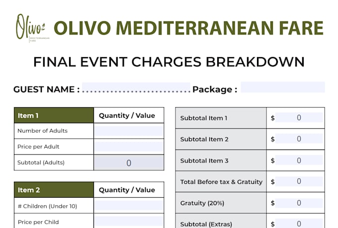 create professional fillable PDF form, editable interactive PDF design